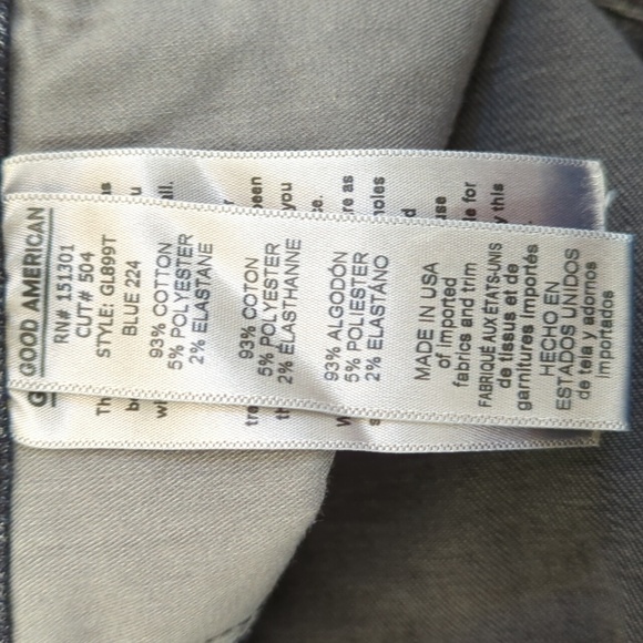 Good American Good Legs Dark Wash Skinny Jeans Size 8/29 - Picture 13 of 14